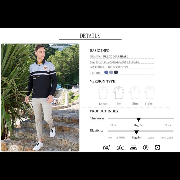 Fredd Marshall Men Tees long sleeve shirt - Picture 8 of 8